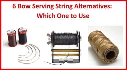 Bow serving string